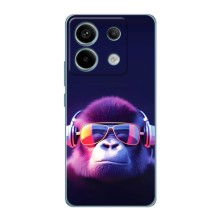 Чехол с Обезьянами Xiaomi Redmi Note 13 Pro (5G) - (AlphaPrint) – Стильная обезьяна