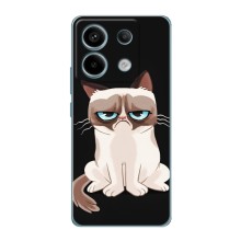 Чехол с принтом для Xiaomi Redmi Note 13 Pro (5G) (AlphaPrint) Модные коты – Грустный кот