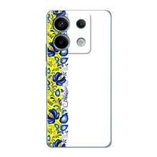 Силиконовый Чехол на Xiaomi Redmi Note 13 Pro (5G) с картинкой Вышиванки (Желто-синяя вышиванка)
