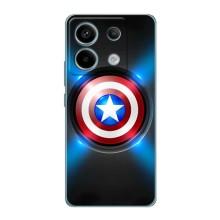 Чехол с Щитом Капитана Америки на Xiaomi Redmi Note 13 Pro (5G) – Яркий Щит Капитана