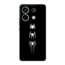 Чехол Супергерой Человека Паука на Xiaomi Redmi Note 13 Pro (5G) – Лого паука