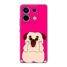 Чохол (ТПУ) Милі песики для Xiaomi Redmi Note 13 Pro (5G) (Веселий Мопсік)