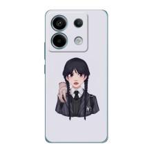 Чехлы Венсдей на Xiaomi Redmi Note 13 Pro (5G) Уэнсдей (AlphaPrint) (Уэнздей и Вещь)