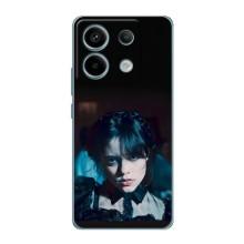 Чехлы Венсдей на Xiaomi Redmi Note 13 Pro (5G) Уэнсдей (AlphaPrint) (взгляд Уэнздей)