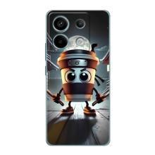 Чехол с мемом Тралалело тралала на Xiaomi Redmi Note 13 Pro (5G) (Капучино асасино)