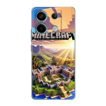 Чехол с картинками Майнкрафт для Редми Нот 13 Про (5G) – Minecraft
