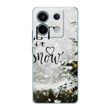 Новогодние, Праздничные Чехлы для Xiaomi Redmi Note 13 Pro (5G) - 2024 год (Let it snow)