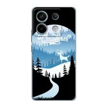 Силіконовий бампер на різдво для Xiaomi Redmi Note 13 Pro (5G) (Різдвяний Олень)