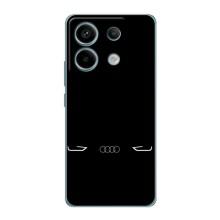 Силиконовый бампер с картинкой машины на Xiaomi Redmi Note 13 Pro (5G) (Силует Audi)