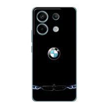 Силиконовый бампер с картинкой машины на Xiaomi Redmi Note 13 Pro (5G) (Черный BMW)
