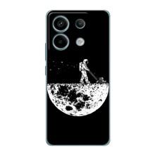 Силиконовый Чехол с принтом "Космонавты" на Xiaomi Redmi Note 13 Pro (5G) – Космонавт