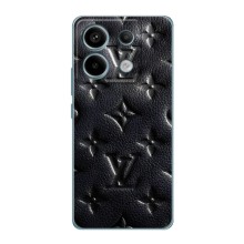 Текстурный Чехол Louis Vuitton для Редми Нот 13 Про (5G) (Черный ЛВ)