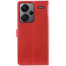 Шкіряний чохол книжка GETMAN Gallant (PU) для Xiaomi Redmi Note 13 Pro+ – Червоний