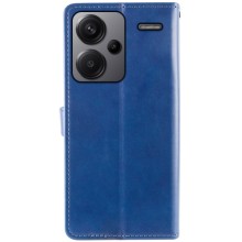 Кожаный чехол книжка GETMAN Gallant (PU) для Xiaomi Redmi Note 13 Pro+ – Синий