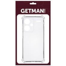 TPU чехол GETMAN Ease logo усиленные углы Full Camera для Xiaomi Redmi Note 13 Pro+ – Прозрачный