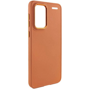 TPU чехол Bonbon Metal Style для Xiaomi Redmi Note 13 Pro+ (Оранжевый)
