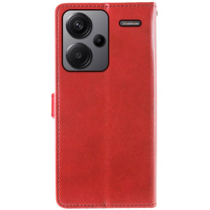 Кожаный чехол-книжка GETMAN Gallant (PU) для Xiaomi Redmi Note 13 Pro+ – Красный