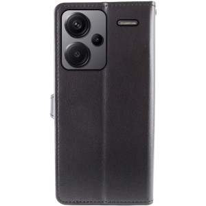 Кожаный чехол-книжка GETMAN Gallant (PU) для Xiaomi Redmi Note 13 Pro+ – Черный