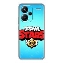 Чехлы Brawl Stars для Xiaomi Redmi Note 13 Pro Plus (AlphaPrint) – Лого Бравл Старс