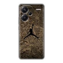 Чехлы для Xiaomi Redmi Note 13 Pro Plus - с картинкой JORDAN (AlphaPrint) (Logo Jordan)