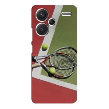 Чохли з прінтом Спортивна тематика для Xiaomi Redmi Note 13 Pro Plus – Ракетки теніс