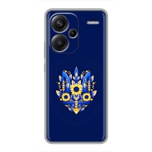 Чехлы для Xiaomi Redmi Note 13 Pro Plus  Укр. Символика (AlphaPrint) (Цветочный Герб)