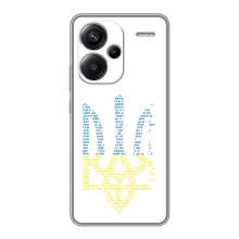 Чехлы для Xiaomi Redmi Note 13 Pro Plus  Укр. Символика (AlphaPrint) (Герб из букв)