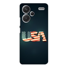 Чехол Флаг USA для Xiaomi Redmi Note 13 Pro Plus – USA