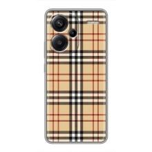 Чехол с Брендами одежды на Редми Нот 13 Про Плюс – Burberry стиль