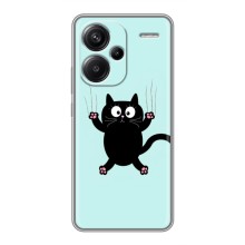 Чехол с принтом для Xiaomi Redmi Note 13 Pro Plus (AlphaPrint) Модные коты – Падающий кот