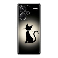 Чехол с принтом для Xiaomi Redmi Note 13 Pro Plus (AlphaPrint) Модные коты – Силуэт котика