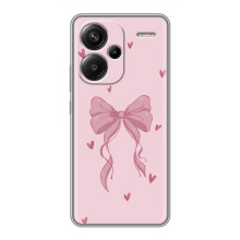 Чехол банты для Xiaomi Redmi Note 13 Pro Plus – Бант на розовом