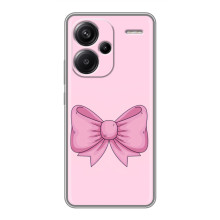 Чехол банты для Xiaomi Redmi Note 13 Pro Plus – Розовый бантик