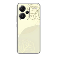 Чехол цветочный дизайн для Xiaomi Redmi Note 13 Pro Plus – Зелёный фон