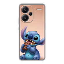 Чехол с рисунком Стич для Xiaomi Redmi Note 13 Pro Plus – Стич с шоколадом