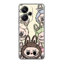 Чехол с Лабубу на Xiaomi Redmi Note 13 Pro Plus – Коллаж Лабубу