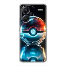 Чехол с Пикачу на Xiaomi Redmi Note 13 Pro Plus (Мяч Пикачу)