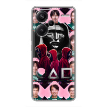 Чехол Гра в кальмара для Xiaomi Redmi Note 13 Pro Plus – Персонажи игры кальмара