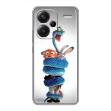 Силіконовий чохол з принтом Зоотрополіс для Xiaomi Redmi Note 13 Pro Plus – Змія Зоо