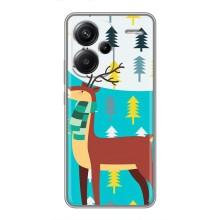 Силіконовий бампер з картинкою звірів для Xiaomi Redmi Note 13 Pro Plus (Олень із шарфом)