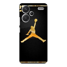 Силиконовый Чехол Nike Air Jordan на Редми Нот 13 Про Плюс (Джордан 23)