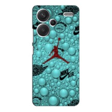 Силиконовый Чехол Nike Air Jordan на Редми Нот 13 Про Плюс (Джордан Найк)