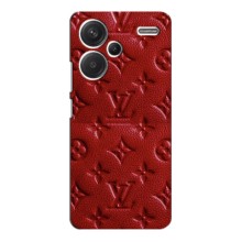 Текстурный Чехол Louis Vuitton для Редми Нот 13 Про Плюс – Красный ЛВ