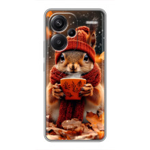 Друкований чохол 'Звірята з кавою' для Xiaomi Redmi Note 13 Pro Plus – Білка з кавою