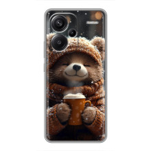 Друкований чохол 'Звірята з кавою' для Xiaomi Redmi Note 13 Pro Plus – Мішка з кавою