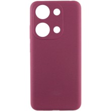 Чохол Silicone Cover Lakshmi Full Camera (AAA) для Xiaomi Redmi Note 13 Pro 4G / Poco M6 Pro 4G – Бордовий