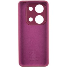 Чехол Silicone Cover Lakshmi Full Camera (AAA) для Xiaomi Redmi Note 13 Pro 4G / Poco M6 Pro 4G – Бордовый