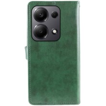 Кожаный чехол-книжка GETMAN Gallant (PU) для Xiaomi Redmi Note 13 Pro 4G / Poco M6 Pro 4G – Зеленый