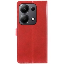 Шкіряний чохол книжка GETMAN Gallant (PU) для Xiaomi Redmi Note 13 Pro 4G / Poco M6 Pro 4G – Червоний