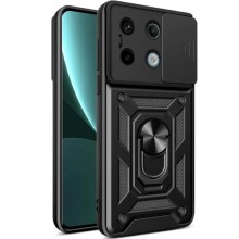 Ударостійкий чохол Camshield Serge Ring для Xiaomi Redmi Note 13 Pro 4G / Poco M6 Pro 4G (Чорний)